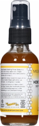 Mickelberry Gardens Honey Propolis Soothing Throat Spray Perspective: left