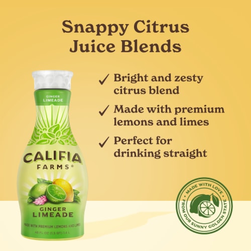 Califia Farms® Ginger Limeade Juice Perspective: left