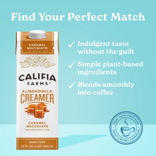 Califia Farms - Almond Creamer Caramel Macchiato 32oz Perspective: left
