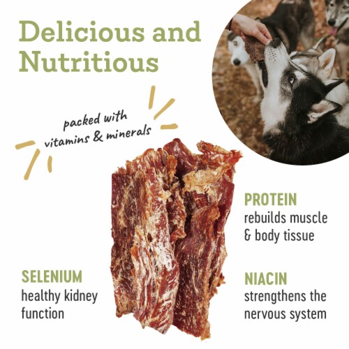 Premium Turkey Jerky for Dogs, 100 Natural, Dog Trainer Treats, 3.5 oz