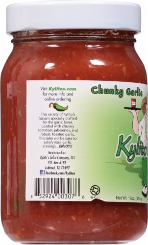 Kylito's Chunky Garlic Salsa Perspective: left