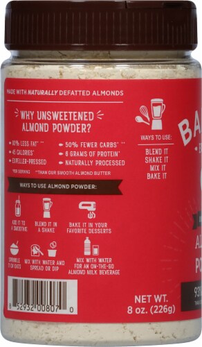 Barney Butter® Unsweetened Powdered Almond Butter Perspective: left