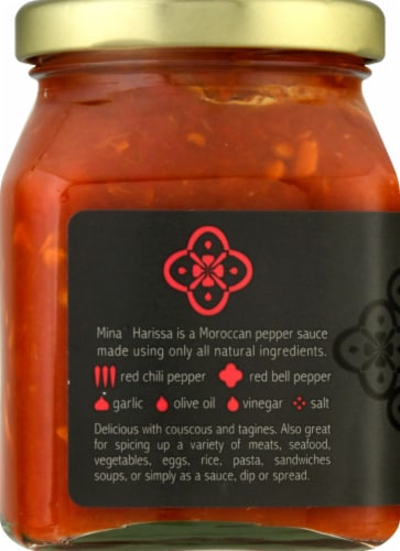 Mina Harissa Spicy Moroccan Red Pepper Sauce Perspective: left