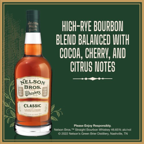 Nelson Brothers Classic Bourbon Whiskey Perspective: left