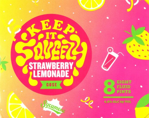 Sycamore Strawberry Lemonade Gose Perspective: left