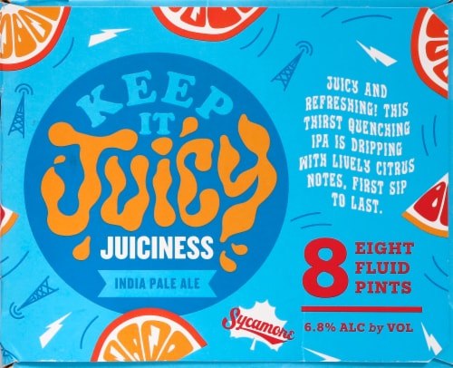 Sycamore Keep It Juicy Juiciness India Pale Ale Perspective: left
