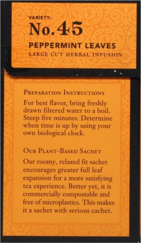 Peppermint Leaves Herbal Infusion Perspective: left