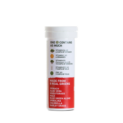 8Greens® Blood Orange Effervescent Tablets Perspective: left