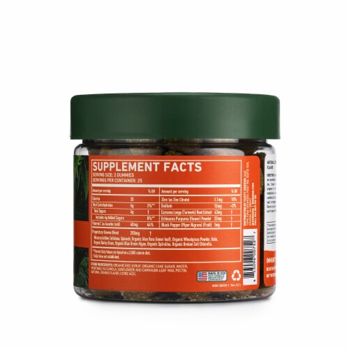 8Greens Immunity Tumeric & Echinacea Gummies Perspective: left