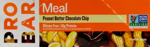 ProBar Meal Peanut Butter Chocolate Chip Bars Perspective: left