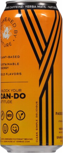 Yerbae® Mango Passionfruit Plant-Based Energy Drink Perspective: left
