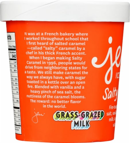 Jeni's Salty Caramel Ice Cream Perspective: left