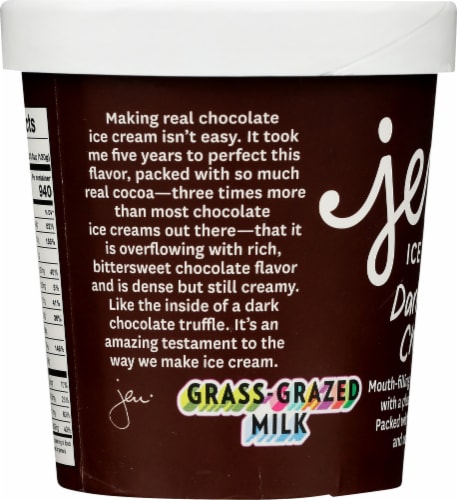 Jeni's Darkest Chocolate Ice Cream Perspective: left