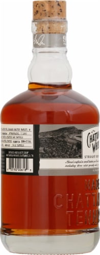 Chattanooga Whiskey 91 Tennessee High Malt Bourbon Whiskey Perspective: left