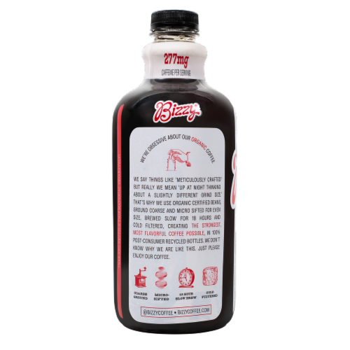 Bizzy Organic Medium Roast Cold Brew Coffee Perspective: left
