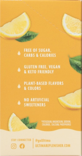 Ultima Health Ultima Replenisher® Lemonade Electrolyte Powder Perspective: left