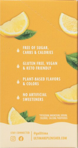 Ultima Health Ultima Replenisher® Lemonade Electrolyte Powder Perspective: left