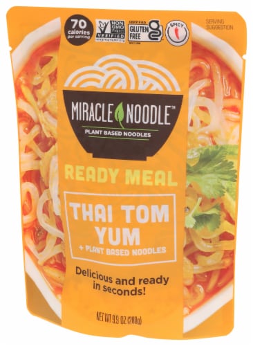 Miracle Noodle™ Ready to Eat Meal Thai Tom Yum Plant Based Noodles Perspective: left