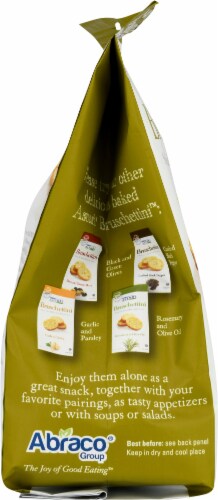 Asturi Bruschettini Classico Virgin Olive Oil Toast Perspective: left
