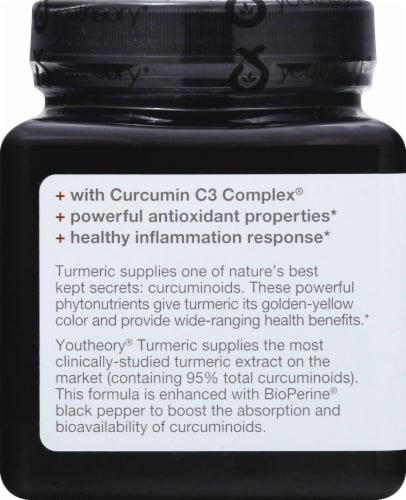Youtheory Turmeric Dietary Supplement Tablets Perspective: left