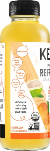 KeVita® Mango Coconut Sparkling Probiotic Drink Perspective: left