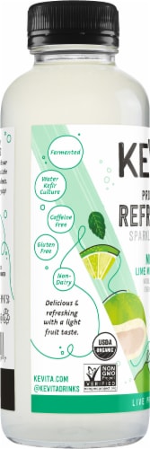 Kevita® Mojito Lime Mint Coconut Sparkling Probiotic Drink Perspective: left