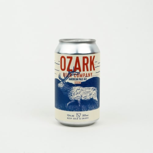 Ozark Beer Company American Pale Ale Craft Beer Perspective: left