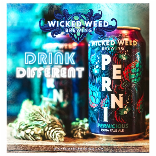 Wicked Weed Brewing Pernicious India Pale Ale Perspective: left