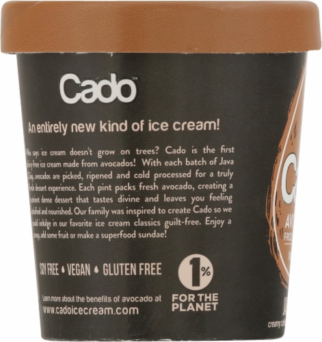 Cado Dairy Free Java Chip Frozen Dessert Pint Perspective: left