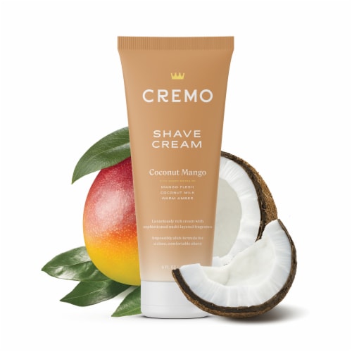 Cremo Shave Cream for Women Luxuriously Rich Moisturizing Cream Coconut Mango Scent Perspective: left