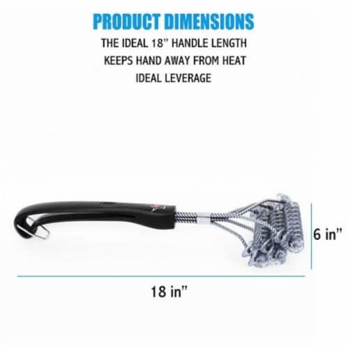 Safe/Clean Ceramic Nylon Grill Brush with Scraper - Metal Bristle Free, 1 -  Kroger