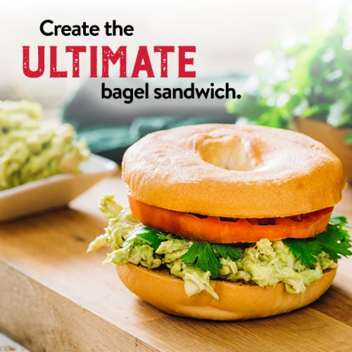 Canyon Bakehouse Deli White 100% Whole Grain Gluten Free Bagels Fresh Perspective: left