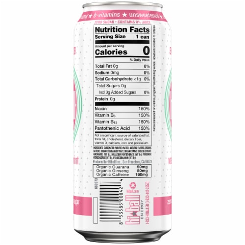 Hiball Watermelon Mint Energy Drink Can Perspective: left