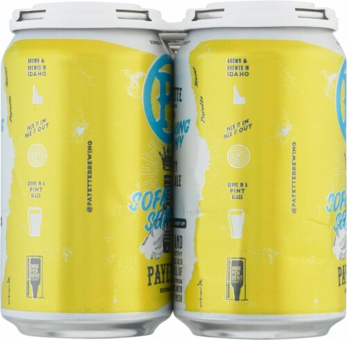 Payette Brewing Co. Sofa King Sunny Hazy Pale Ale Beer Perspective: left