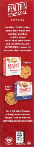 Mary's Gone Crackers™ Chipotle Real Thin Crackers Perspective: left