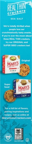 Mary's Gone Crackers™ Real Thin Crackers Organic Sea Salt Gluten Free Crackers Perspective: left