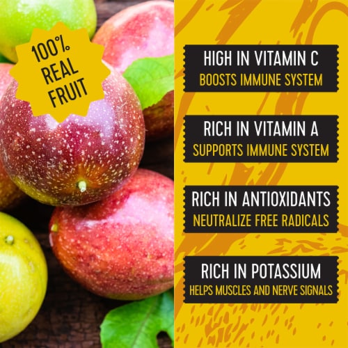 Pitaya Foods® Passion Fruit Bite-Sized Pieces Perspective: left