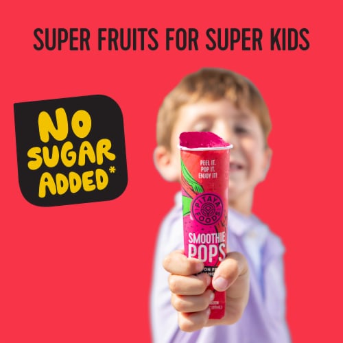 Pitaya Foods® Organic Dragon Fruit & Mango Smoothie Pops Perspective: left