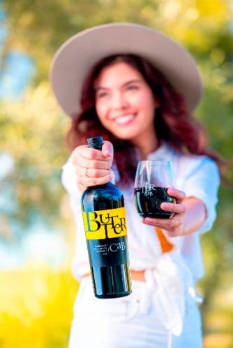 Jam Cellars Wine BUTTER Cabernet Sauvignon Wine Perspective: left