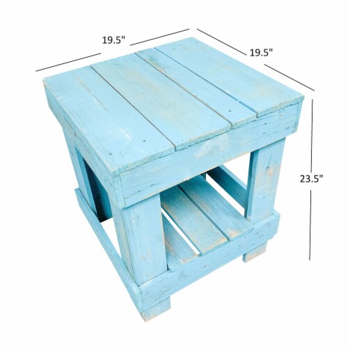 Del hutson reclaimed clearance wood end table