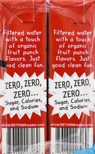 Rethink™ Kids Organic Fruit Punch Water Drink Boxes Perspective: left