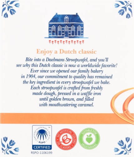 Daelmans® Authentic Dutch Caramel Stroopwafels Perspective: left