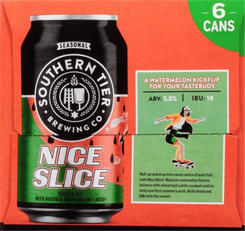 Southern Tier Brewing Company Nice Slice Watermelon Session Ale Perspective: left