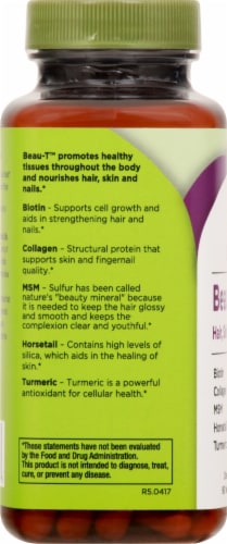 Life Seasons Beau-T™ Hair Skin and Nails Dietary Supplement Capsules Perspective: left