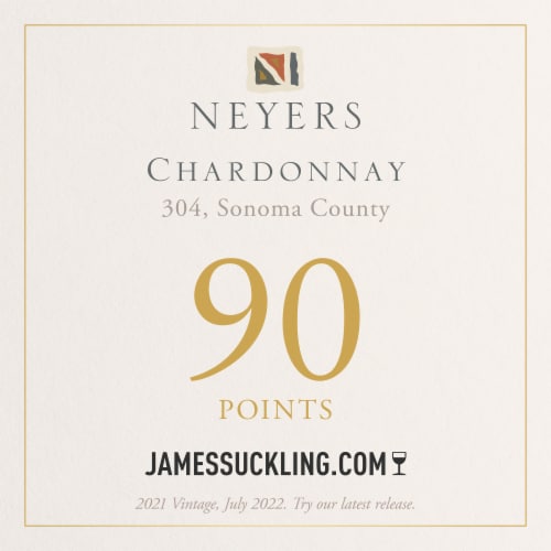 Neyers Chardonnay Sonoma County White Wine Perspective: left