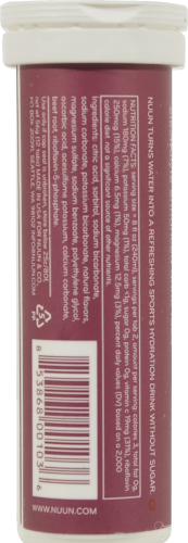 Nuun Active Hydration Tri-Berry Drink Mix Perspective: left