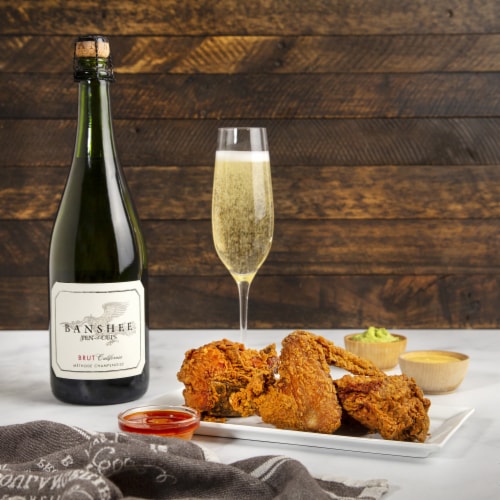 Banshee Brut Ten Of Cups Sparkling California Wine Perspective: left