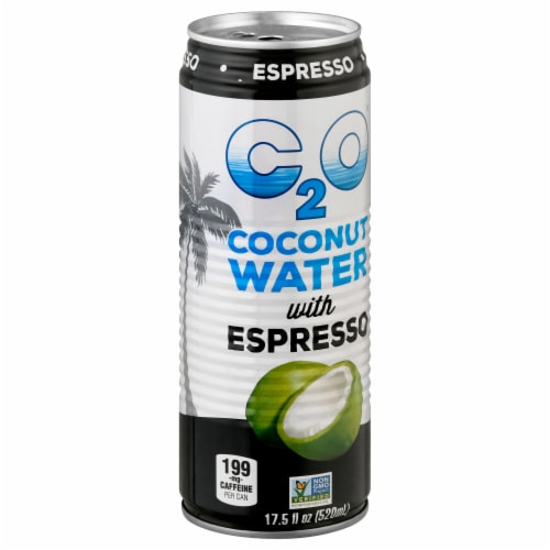 C2O With Espresso Coconut Water 17.5 oz Perspective: left