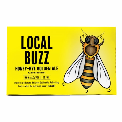 Four Corners Local Buzz Golden Ale Craft Beer Perspective: left