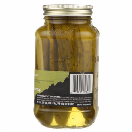 Ole Smoky Pickles Moonshine Tennessee Whiskey Perspective: left